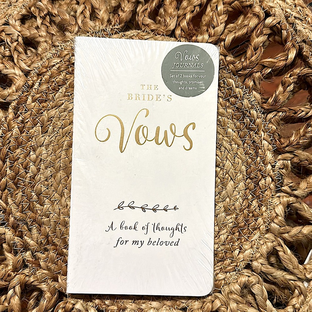 The Bride & Groom Vows Books (Journal Style)